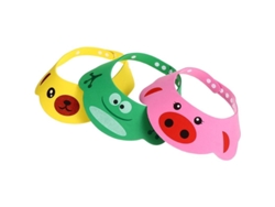 Conjunto De 3 Gorros De Baño Para Bebé, Con Funda Ajustable De Eva Para Champú, Protección Para Ojos Y Oídos, Color Rosa, Amarillo Y Verde.