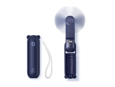 Ventilador de mano 3 en 1 Mini ventilador de mano Ventilador portátil Ventilador con batería recargable USB 14-21 horas de trabajo Característica d...