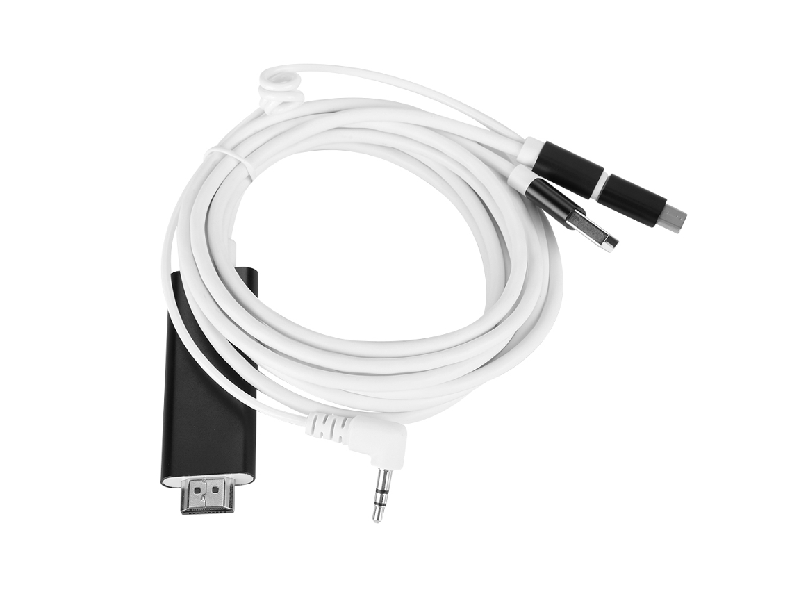 Adaptador HDMI (conversión Micro USB/Tipo C, señal de audio/vídeo)