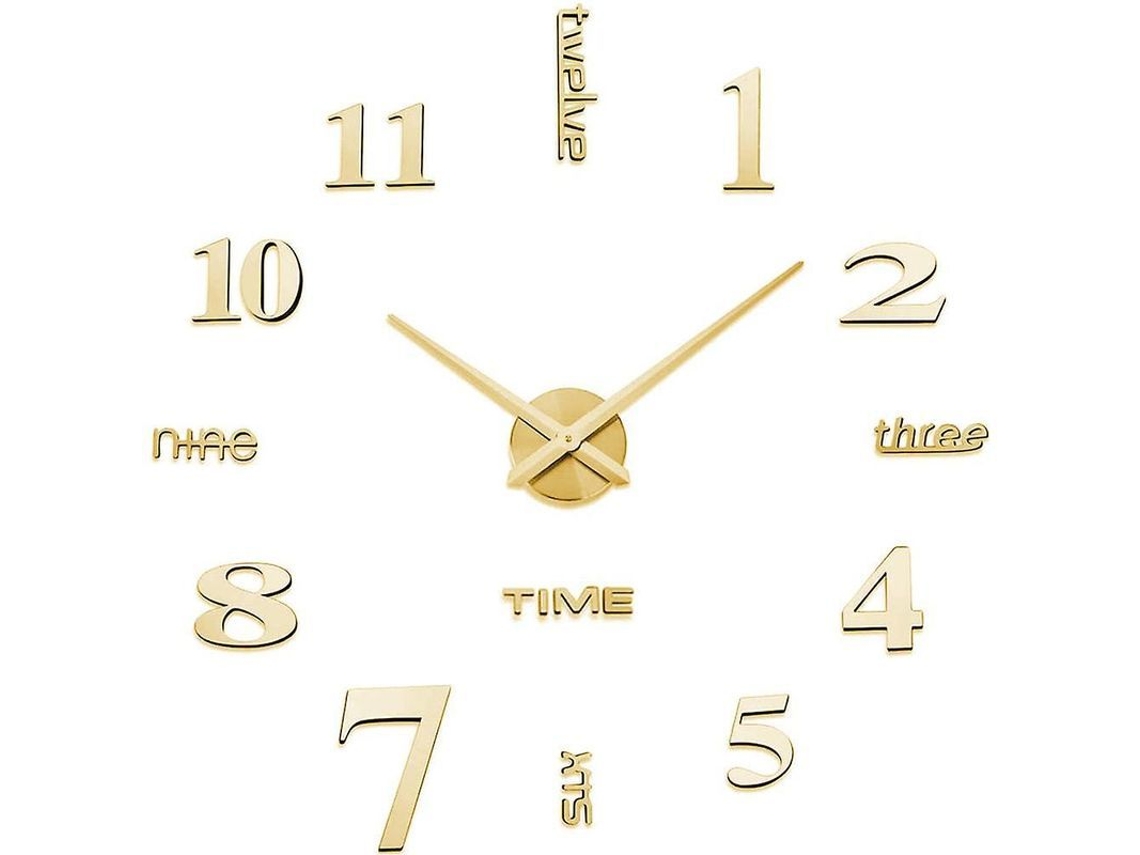 Reloj De Pared Decorativo 3d Diy Sin Marco Con Elegante Efecto Espejo Para El Hogar.