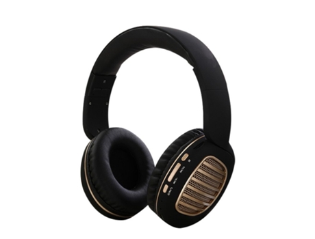 Auriculares Bluetooth Plegable Inalámbrico Fm Radio Estéreo Portátil Música Ouro Preto