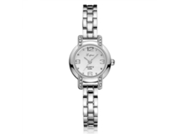 Relógio Analógico De Pulso Feminino De Luxo Gaiety Com Pulseira De Pu E Mostrador Redondo (preto)