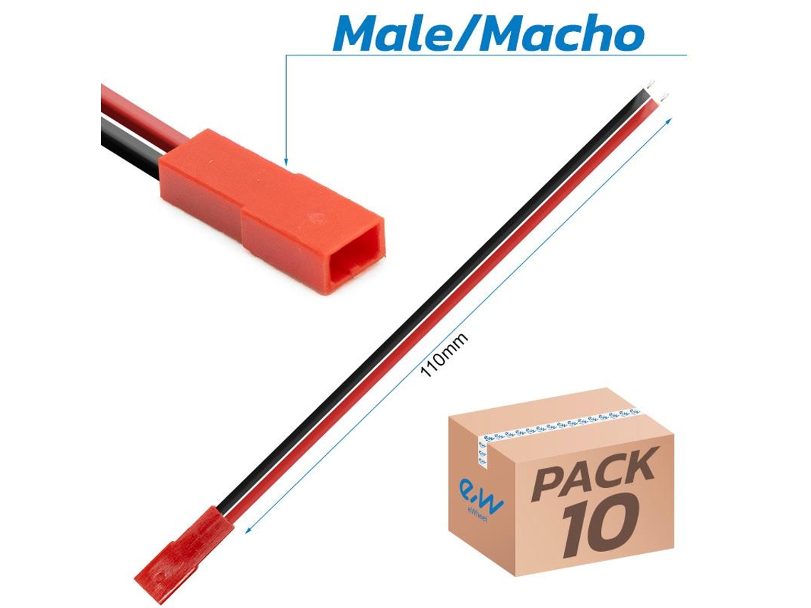 Conector Jst Con Cable - 10 Macho