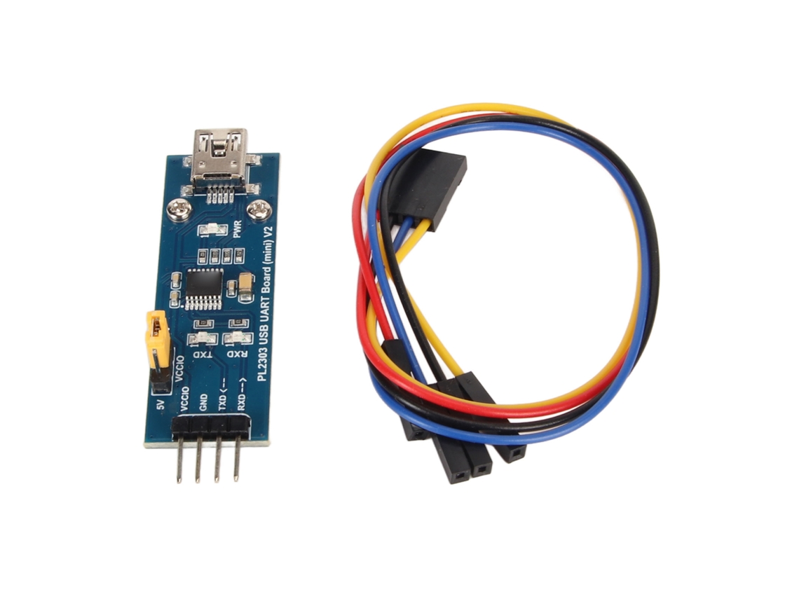 Módulo Usb A Uart Ttl Conector Usb Mini Ab 3 Modos De Alimentación Adaptador Serial Con 3 Led