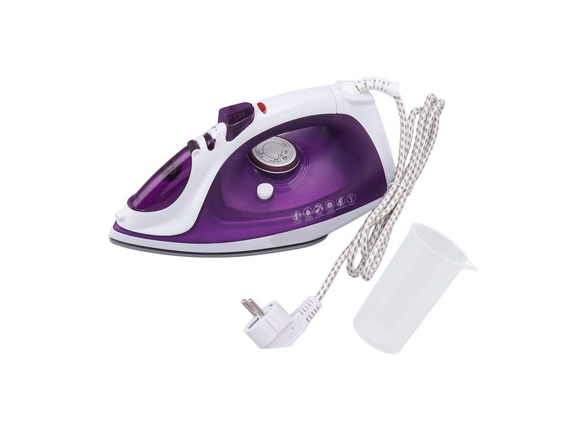 Plancha de vapor Szj B518 con 2000W y 320ml de capacidad, calentamiento rápido, ideal para casa y viajes.