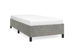 Maison Exclusive - Estructura De Cama Sin Colchón, Gris Claro, 100x203 Cm, Twin Xl, Terciopelo