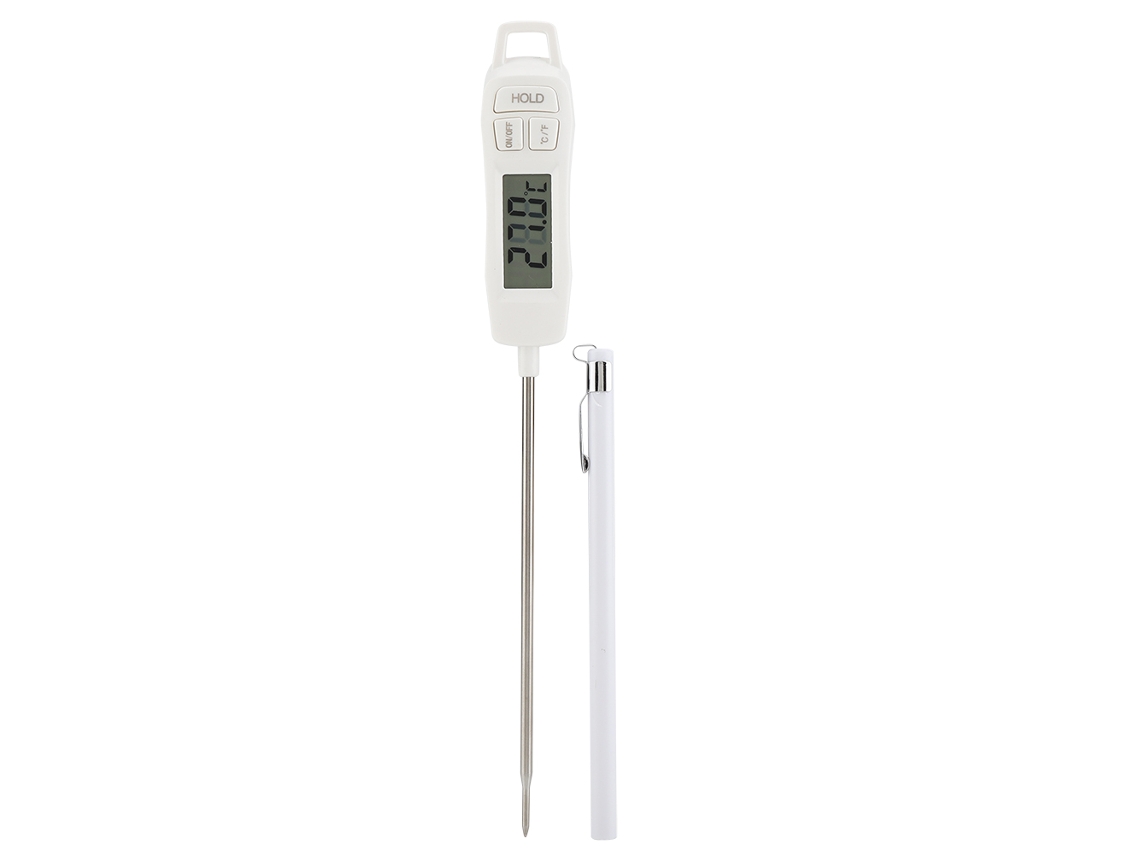 Termómetro Digital Para Alimentos, Ideal Para Barbacoas De Cocina, Con Pantalla Lcd Y Función De Retención.