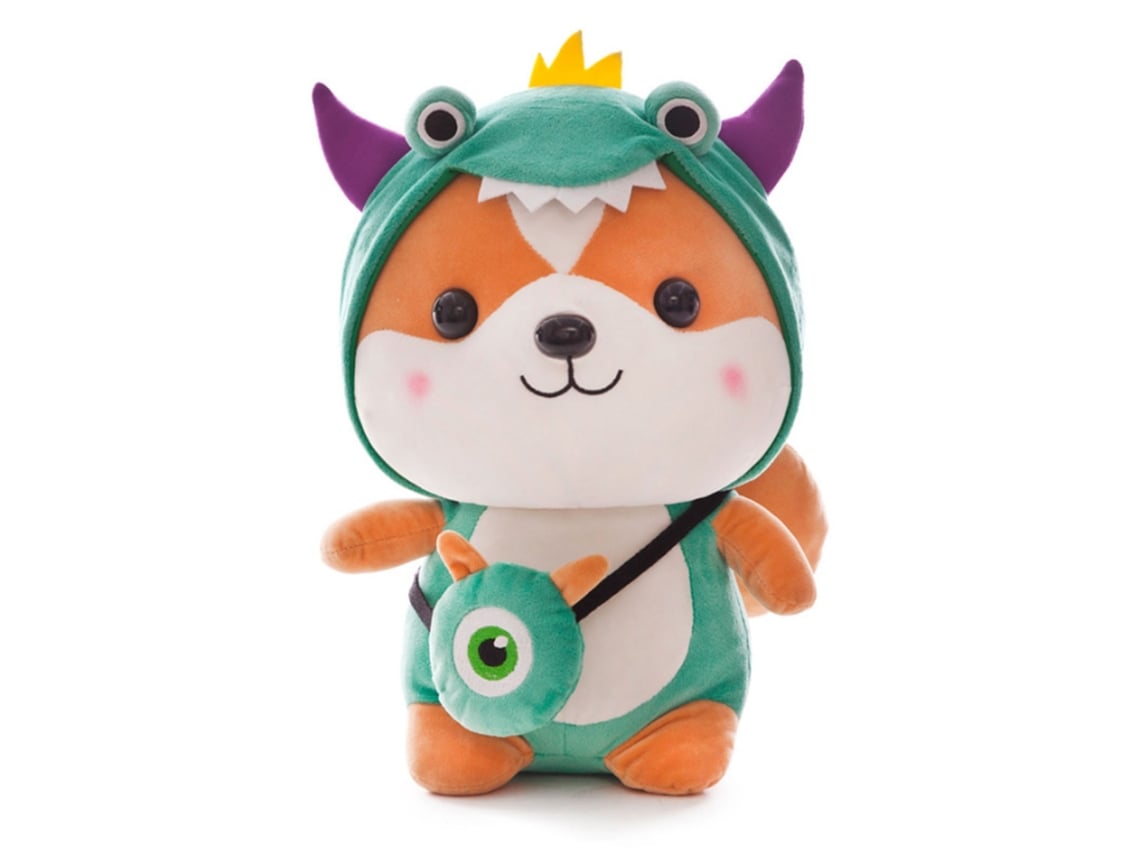 Brinquedo De Pelúcia De Esquilo Animado Fofo Macio Soft Stuffed Animal Toy Decoração Verde 25cm