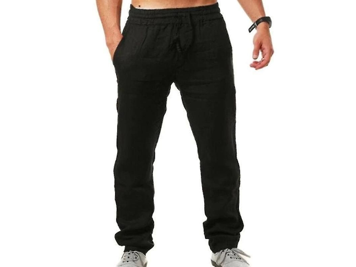 2026-pantalones De Verano Para Hombre Estilo Lino Holgado Para Playa Y Vacaciones