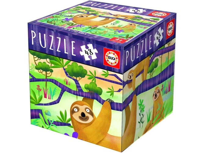 Puzzle EDUCA BORRAS Preguicas (48 Cube)