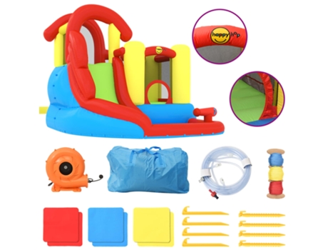 Castillo Hinchable HAPPY HOP Multicolor Tela (280x319x211 cm)