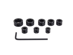 Tope de profundidad para broca con llave hexagonal, accesorio para carpintería, 8 piezas
