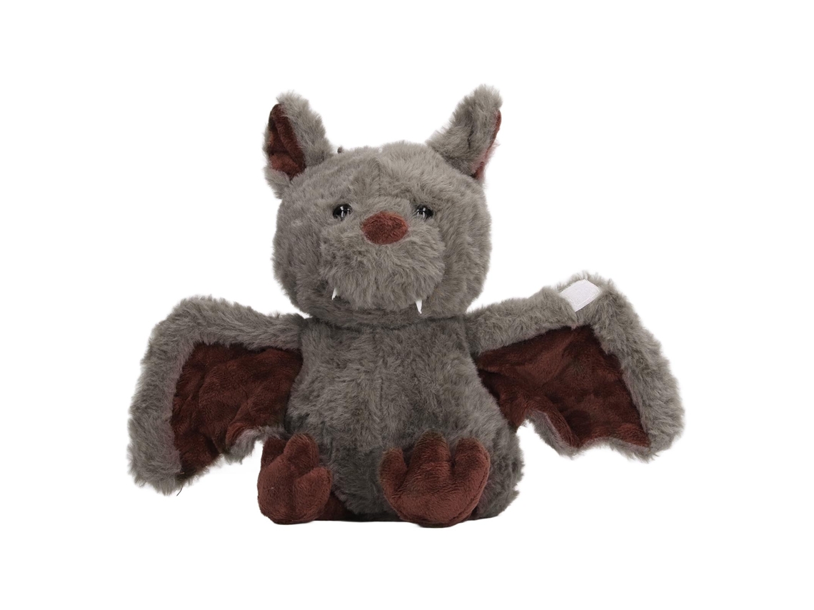 Dan26-muñeco De Murciélago De Halloween Peluche Suave Amigable Con La Piel Juguete Decorativo Para Niños Gris Oscuro