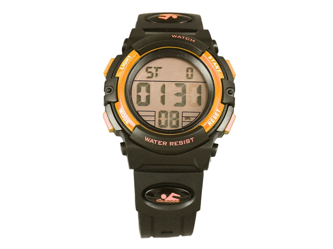 Reloj Digital Infantil, Resistente Al Agua Hasta 50 M, Correa De Pu, Deportivo, Para Exteriores, Luminoso, Dorado.