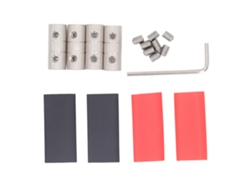 Kit De Conectores De Cable De Latón De Calibre 4 Con Llave Allen Y Tornillos Para Batería De Audio De Automóvil