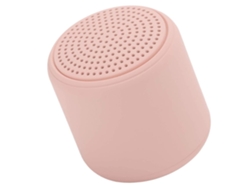 Mini altavoz Bluetooth de un solo clic, compatible con tabletas y portátiles, color rosa Chennnls