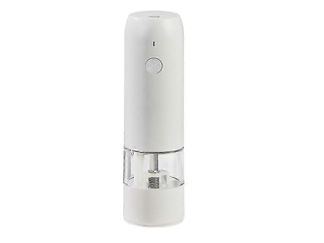 Molinillo de pimienta y sal eléctrico automático Rosewell con carga USB y ajuste de molienda (blanco)