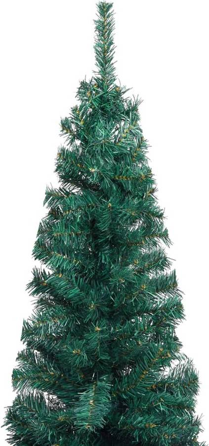 Navidad Artificial Estrecho led soporte pvc verde 120 cm vidaxl de con luces 38x12