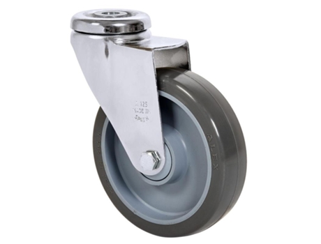 Rueda giratora agujero m12 20a125cp-puisb polip.-poliur.gris eje bolas ALEX