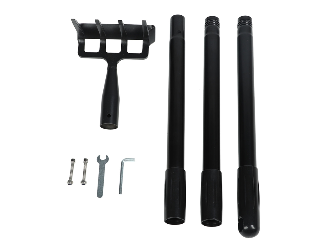 Rastrillo De Acero Inoxidable Para Desherbar Con Longitud Ajustable Y Mango Ergonómico - Herramienta De Jardinería