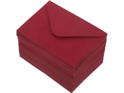 100 Sobres De Invitación De Colorojo Intenso