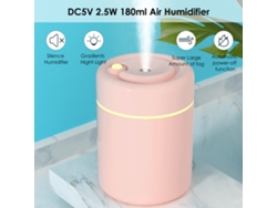 Difusor De Aromas Y Humidificador De 180 Ml Y 2,5 W Con Luz Nocturna, Conexión Usb, Apagado Automático Y Modos De Funcionamiento Para El Hogar, La Oficina O El Spa.