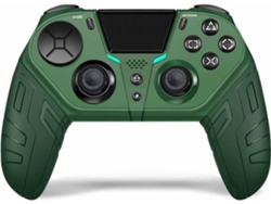 YIZHOOD 2.4G Gamepad inalámbrico con botón trasero de doble vibración para consola Ps4 Elite/Slim/Proverde YIZHOOD