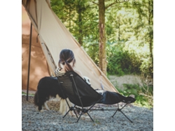 Silla plegable Moon con reposapiés portátil