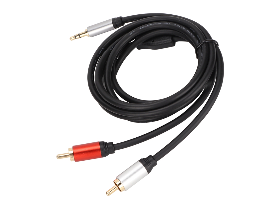 Cable De 3,5 Mm A 2rca Macho A Macho, Estéreo Hifi, Con Divisor De Sonido Chapado En Oro Para Teléfono, Mp3, Altavoz Y