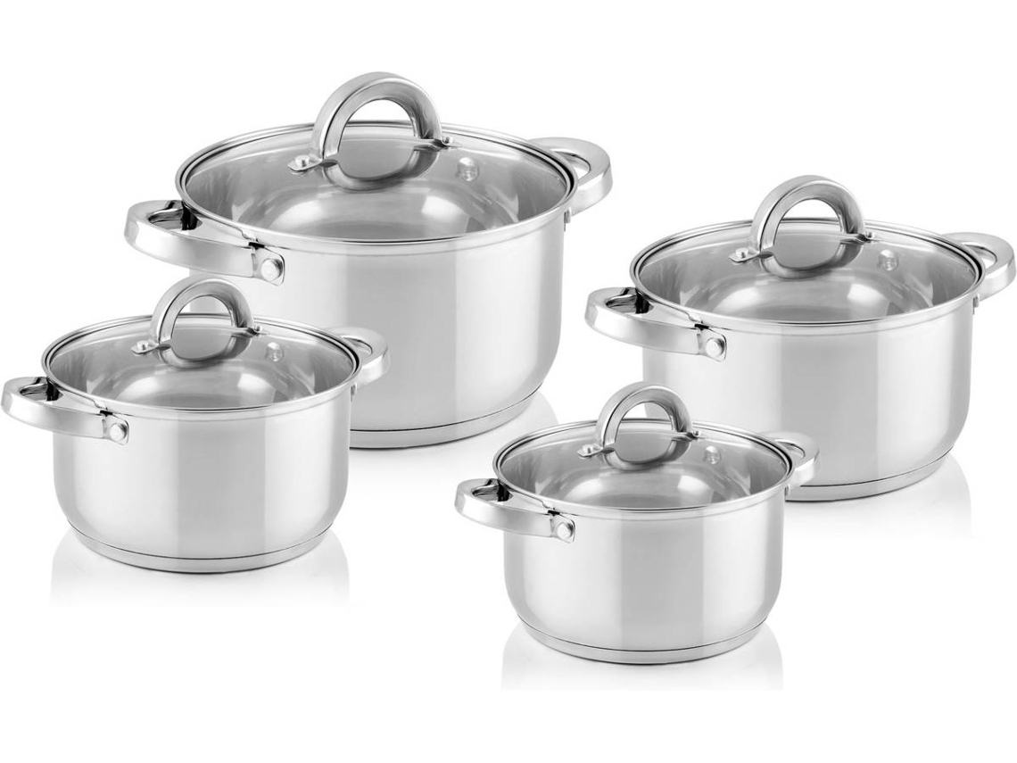 Batería de Cocina FLORINA Claude Plateado (8un)