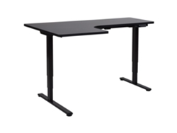 Escritorio para usar de pie o sentado BELIANI Destines de Tablero de fibra Negro 160x109x125