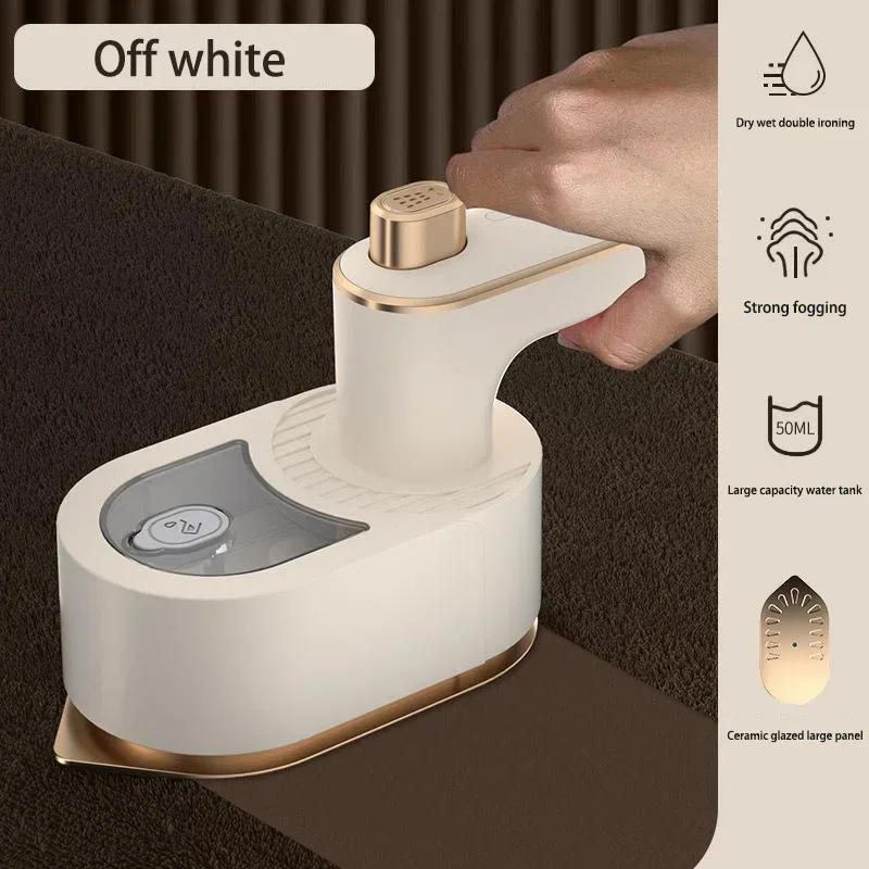 Plancha De Vapor Plegable De 180° (beige), Plancha De Mano De Vapor Dual 3 En 1