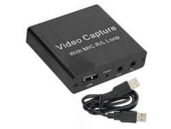 Tarjeta De Captura De Vídeo Usb Hdmi 4k De Alta Definición Para Grabación Obs Y Transmisión En Directo Con Micrófono.