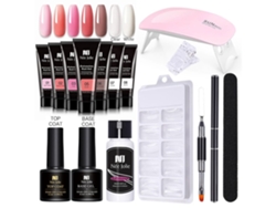Kit de extensión de esmalte de uñas en gel Yunzii con secador de uñas