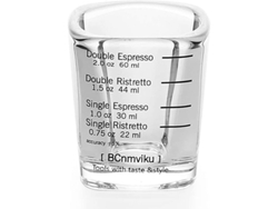 2026-taza Medidora De Café Espresso Vidrio Transparente 60ml Para Baristas Recetas Precisas