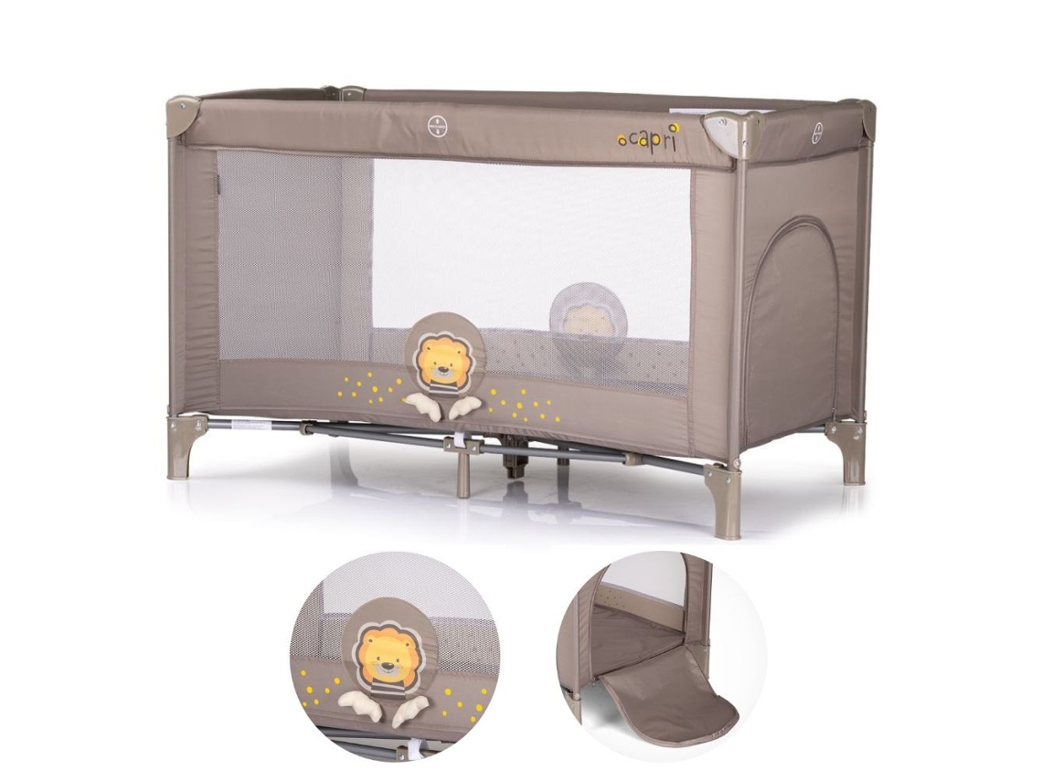 Cuna de viaje Capri de Chipolino Lion Beige