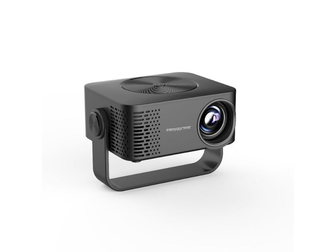 Proyector Portátil Hd 1080p, Larga Duración, Enfoque Automático - Negro Ue.