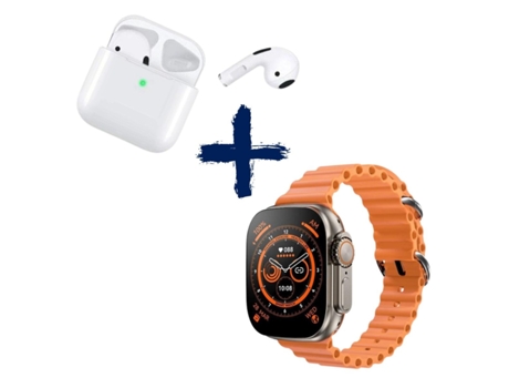 Smartwatch Pack T900 Ultra Max Auricular