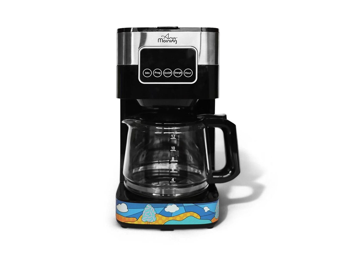 Cafetera de goteo Any Morning, 10 tazas, 1,5 l, 900 W, programable, antigoteo, pantalla táctil