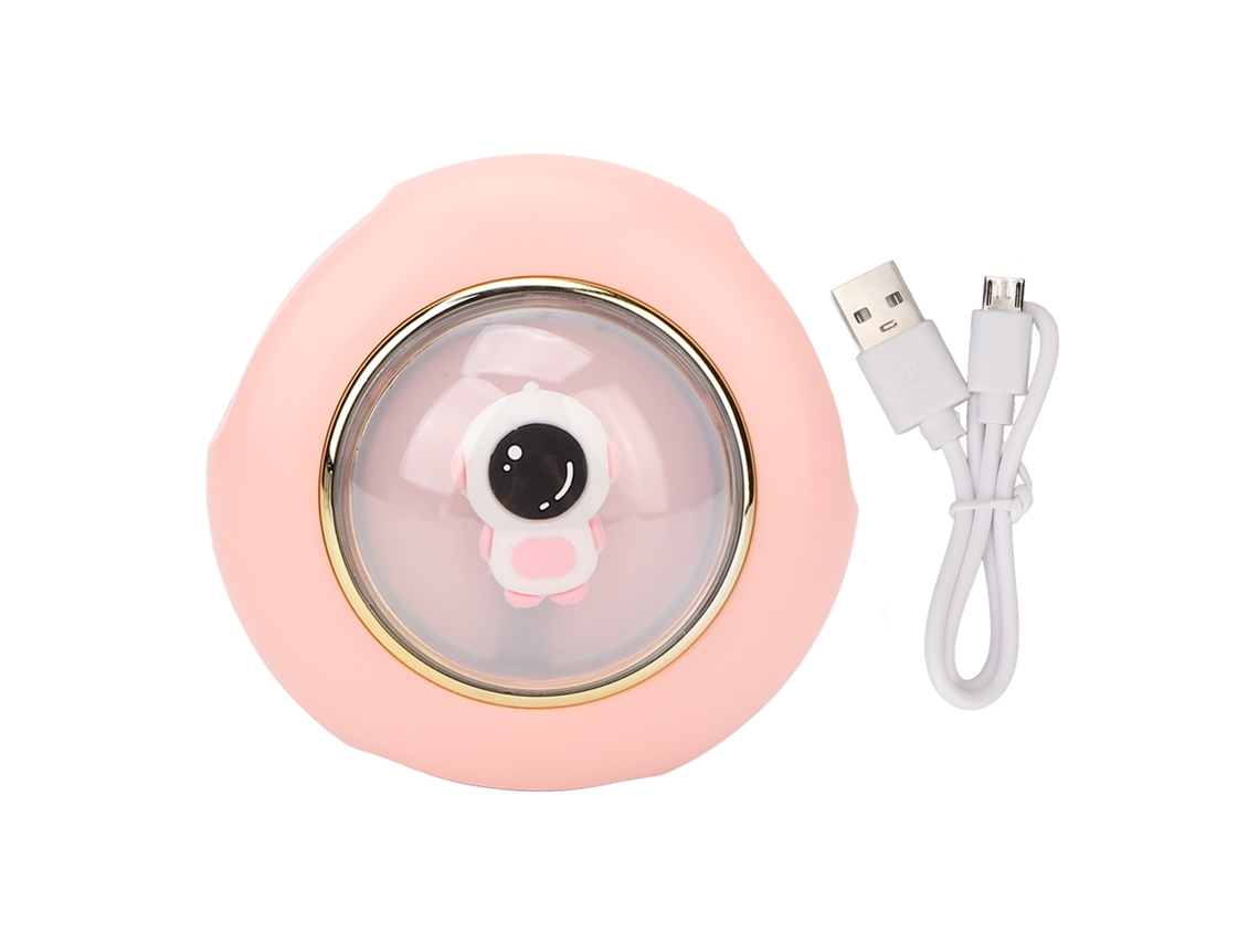 Calentador De Manos Eléctrico Recargable De 4000 Mah Con Luz Nocturna Ajustable, Portátil, Rosa.