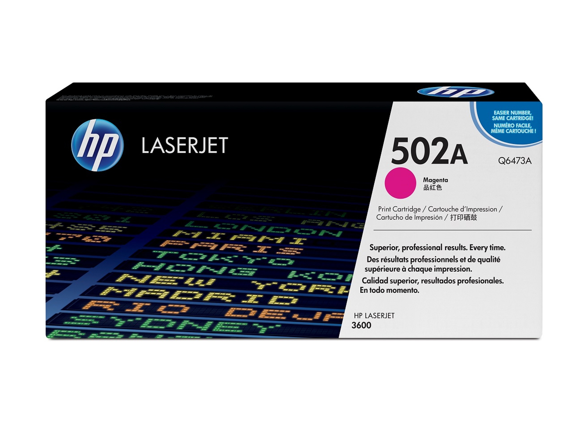 Cartucho de tóner original LaserJet HP 502A magenta para Laserjet  serie 3600