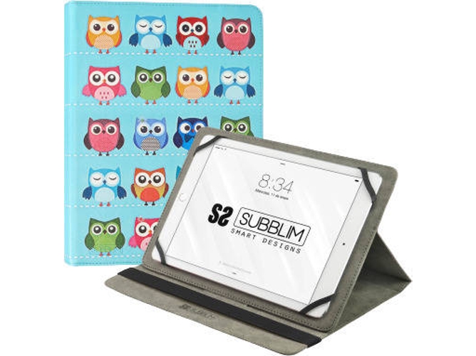 Funda Tablet Universal 10.1'' SUBBLIM Trendy Owls Multicolor