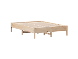 Maison Exclusive - Estructura De Cama Sin Colchón Madera Maciza De Pino 140x190 Cm
