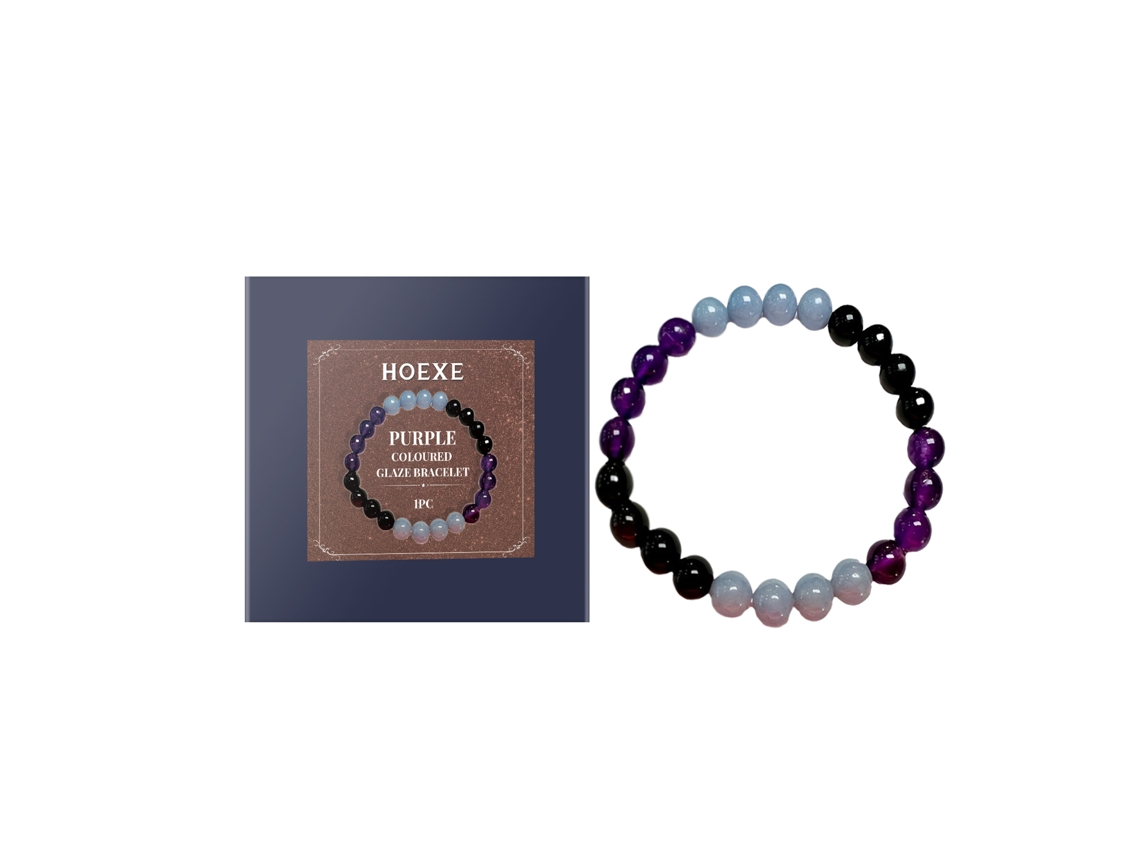 Pulsera de cristal de amatista con iones negativos