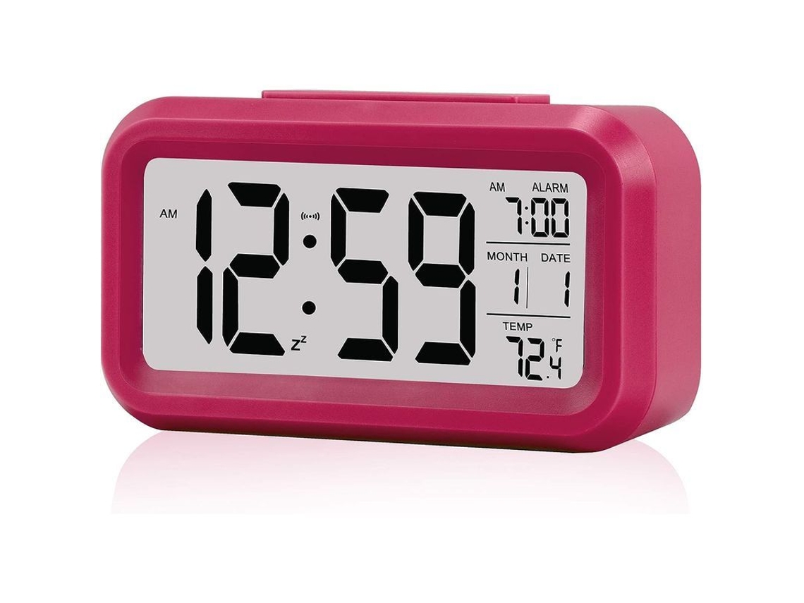 2026-reloj Despertador Digital, Batería, Luz Nocturna Inteligente, Temperatura, Fecha, Rojo, Dormitorio Oficina Hogar