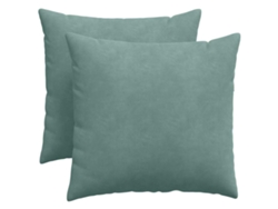 Cojines De Sofá 2 Uds Verde Mar 50 X 50 Cm Tela De Pana