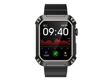 Bluetooth llamado Smartwatch 1.85 '' TFT Pantalla cardíaca, monitor de presión arterial, batería de 450 mAh CHRONUS