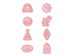 Molde Para Galletas Diy Accesorios De Repostería Para Eid Ramadán Hecho De Plástico Seguro 8 Piezas