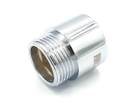 20mm de Largo 3/4 BSP (22mm) Extensión de Rosca de Tubo Hembra x Macho Latón Cromado