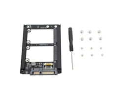 Adaptador Dual Msata Ssd A 2.5 Pulgadas Sata Iii 6gbps Con Carcasa De Marco